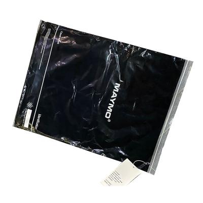 China BIODEGRADABLE Custom Logo Printed Recyclable PE Ziplock Transparent Packaging Zip Lock Clothing Bag T-shirt Jeans Clear Bag For Clothes for sale