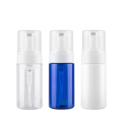 China New Gradient Cosmetic Empty Facial Detergent 100ml PET Plastic Foam Pump Bottle for sale