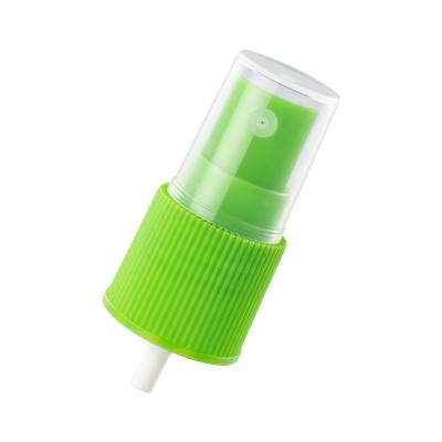 China Non Spill 24/415 Colored Fine Mist Sprayer Pump With Clear Cover For Spray Bottle for sale