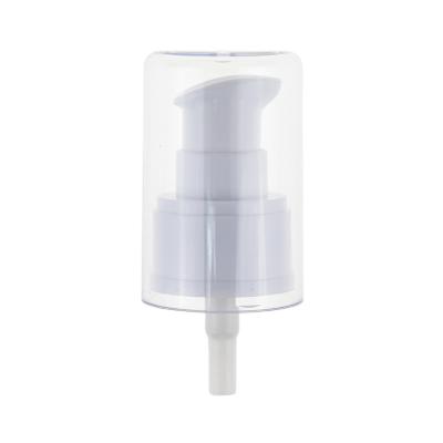 China Non Spill AS Full Cap Cream Pump Hand Treatment Pump 24/410 For Cosmetic Bottles for sale