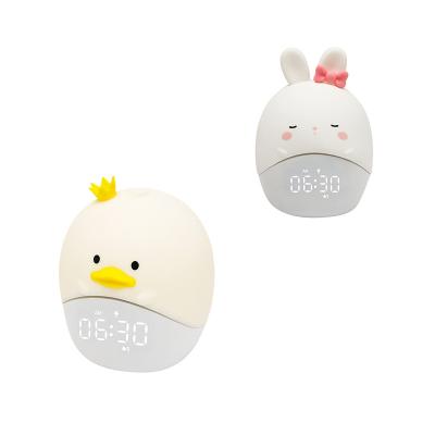 China Class USB Charging Rabbit's Digital Baby Clock Lamp Bedroom Bedside Kids Clock for sale