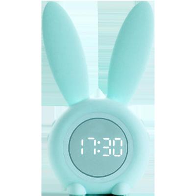 China New Rabbit Calendars Cute Alarm Clock LED Timer Creative Children's Gift Alarm Clock Sleep Training Electronic Clock for sale