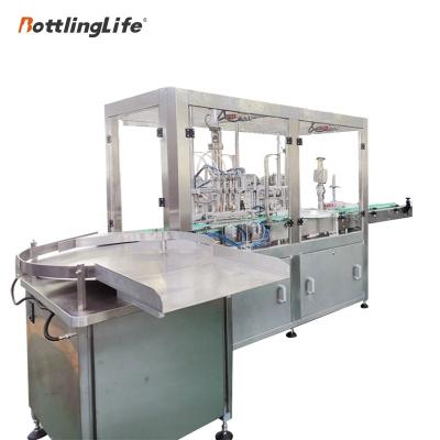 China Automatic linear type 50ml, 100ml, 250ml essential oil monoblock machine high precision filling level filling capping maker for sale