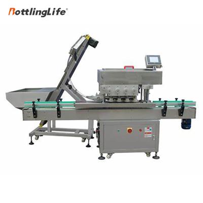 China Professional High Efficiency Capping Machine Manufacturer In Line Flip Top Lids Tighten Machine for sale