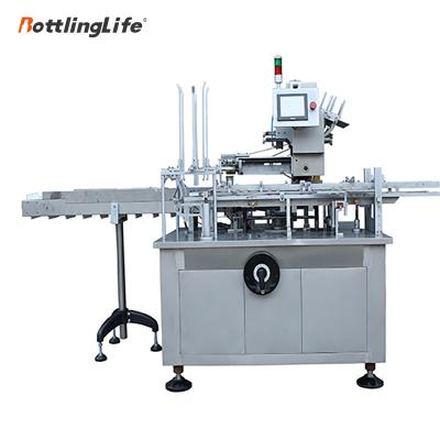 China High Speed ​​High Efficiency Speed ​​100 Bpm Automatic Leaflet Packing Machine Bottle Cartoning for sale