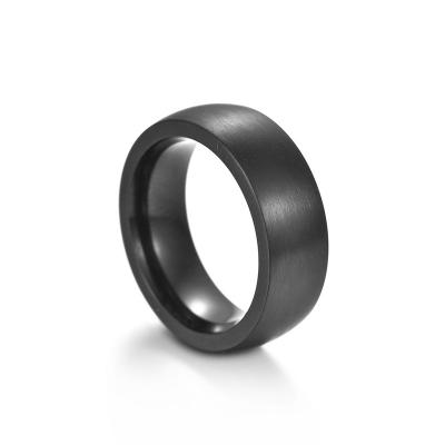 China Environmental Friendly Plain 8 Mm Brushed Matte Tungsten Steel Men's Ring Tungsten Ring Stainless Steel Jewelry Customization for sale