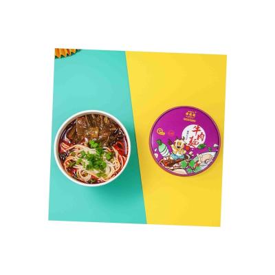 China Natural High Quality and Good Price Lanzhou Amen Cup Sauerkraut Instant Beef Noodles for sale