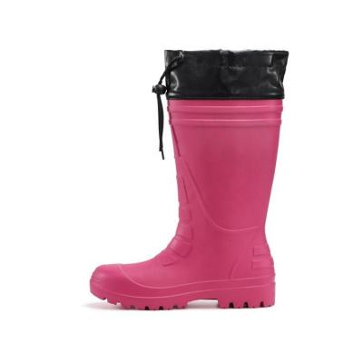 China Light Weight Hiking Boot Shoes Protector Rain Boots Wholesale Best Waterproof Women EVA Knee Height Outdoor Activities Custom Logo Accepted for sale