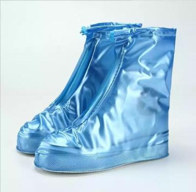 China Fashion Trend Hot sale high quality PVC overshoes reusable waterproof protector rain boots for women men for sale