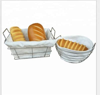 China Viable French Bread Toast Holder Kitchen Metal Baguette Bowl Basket for sale