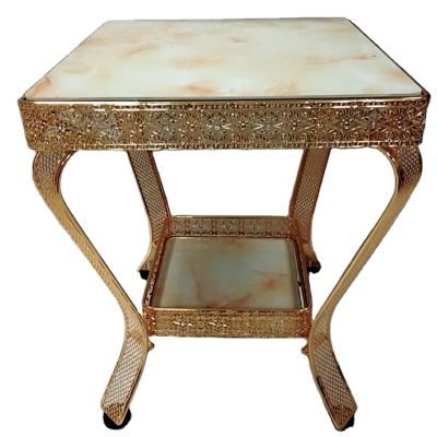 China 2020 eco-friendly turkish multi functional mirrored glass coffee table with gold coffee table legs decorations for sale