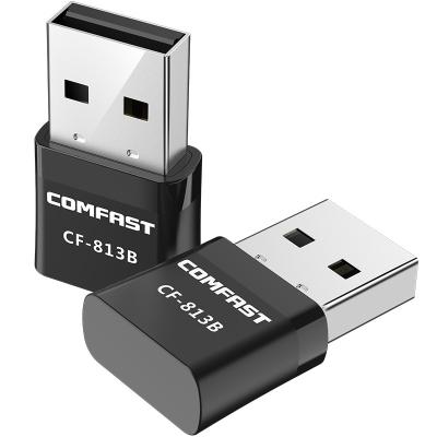 China Comfast CF-813B 650mbps desktop dual band dongle 2 in 1 usb adapter blue tooth and wifi adapter for PC for sale