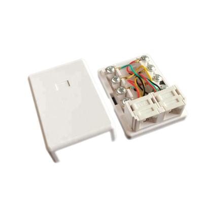 China audio & Video China High Quality Wholesale Factory Supplied 1 RJ11 6P4C Telephone Terminal Jack Left Junction Box for sale