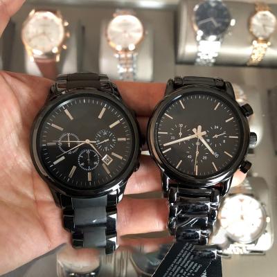 China Wholesale Stainless Steel Day/Date AR1451 Quartz Wrist Watch Slim Brand Automatic Stainless Steel Hip Hops Iced Out Waterproof Watches Luxury Men for sale