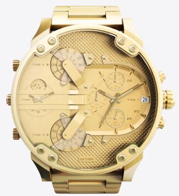 China DZ7399 Chronograph Sport Men Fashion DZ Watch Original Big Dial Automatic Luxury Wristwatches DZ7395 Gold Plated DZ Dad Metal Watch for sale