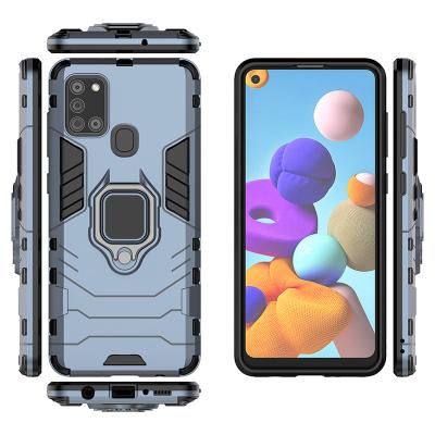 China Anti-drop M21 Phone Case , Armor Stand Ring Mobile Phone Case For Samsung Galaxy M21 M30S for sale