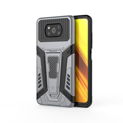 China Anti-fall POCO X3 CASE Armor Kickstand Shockproof Mobile Phone Case For XiaoMi POCO X3 for sale