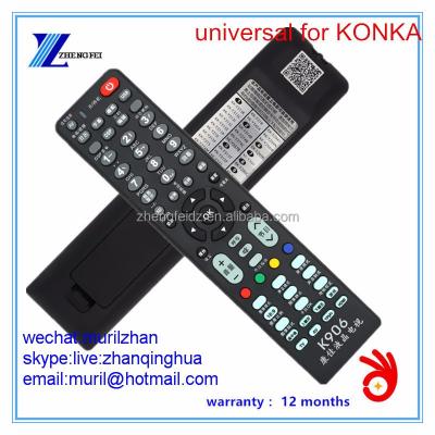 China Universal Keys K906 Black 63 ZF Remote Control Codes For KONKA LCD/LED TV KK-Y345 Y335 Y374 268 294 295-01 for sale