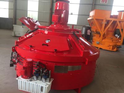 China Orange Color Planetary Concrete Mixer PMC1000 1000L Input Capacity Heavy Duty for sale