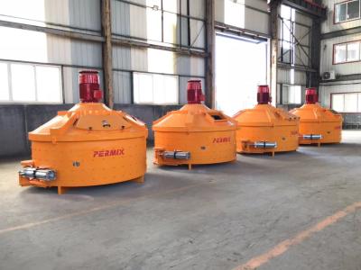 China Efficient Mortar Precast Concrete Mixer Concrete Batch Mixer Orange Color for sale