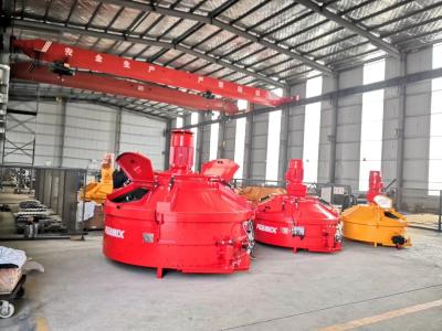 China Pan Refractory Mixer Machine With Fast Discharging Speed Ready Mix Concrete MT250 for sale