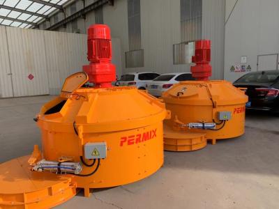 China Glass Raw Material Planetary Concrete Mixer 1000L Output Capacity 37kw Power for sale