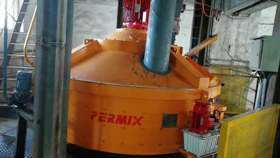 China Orange Color Precast Concrete Mixer For Metro Tunnel Segments 37kw Mixing Power for sale