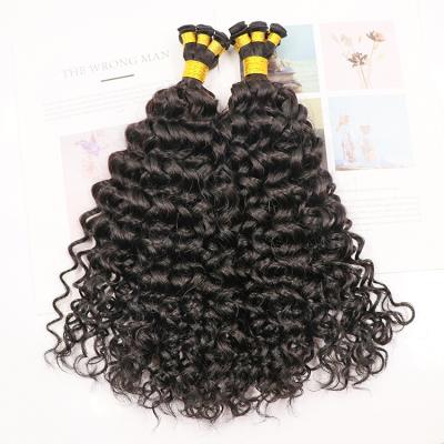 China Curly Brazilian Remy Hair Hand Tied Weft Kinky 12A Mink Virgin Human Hair Curly Brazilian Curly Hair Extension in China for sale