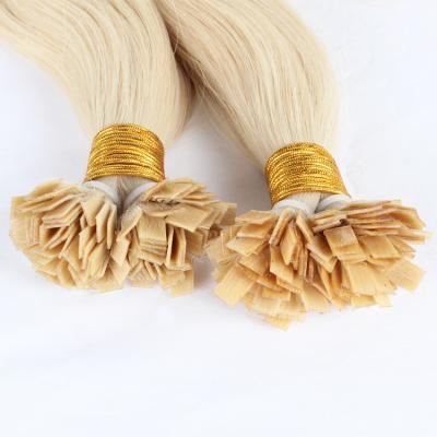 China Tip 613 Pure Natural Hair Tip 613 Hair Extensions Blonde Flat Wavy Hair Extensions Pure Natural Keratin Double Drawn Hair Bleached for sale