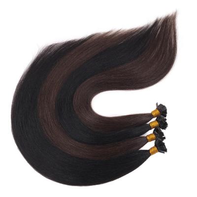 China European Remy Hair Extension Different Color Flat Tip Virgin Hair Extension Cuticle Aligned Silky Straight Wave Grade 12A for sale