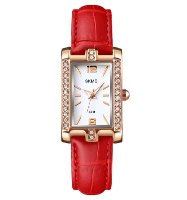 China Waterproof Skmei 1690 Hot Selling Women Watch Leather Band Wrist Watch Luxury Quartz for sale