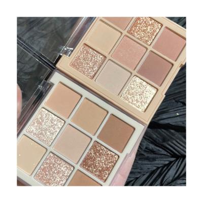 China Waterproof Create My Own Makeup Brand Custom Shimmer Glitter Pigmented Matte Nude Eyeshadow Palette for sale