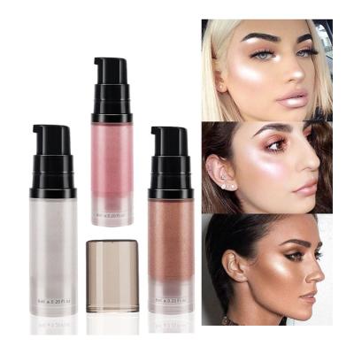 China Waterproof Liquid Highlighter Makeup Face Brightener Primer Bronzer Shimmer Face Contouring Cosmetics for sale