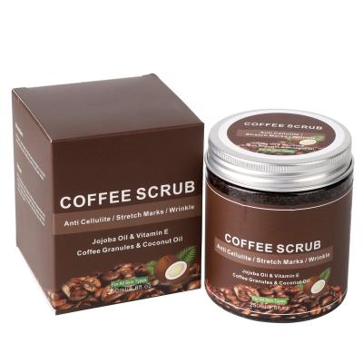 China Exfoliator Exfoliators Cream Facial Massage Dead Sea Salt Whitening Moisturizing Anti Cellulite Treatment Acne Coffee Body Scrub for sale