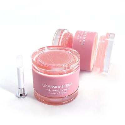 China Moisturizer Moisturize And Diminish Lip Lines Exfoliating Lipstick Primer Lip Balm Brightening 2 In 1 Lip Mask Scrub for sale