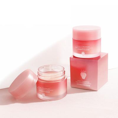 China Moisturizer OEM Private Label Custom Logo Lip Scrub Repair Treatment 2 in 1 Moisturizing Lip Balm 20G Jar Fruit Lip Mask for sale