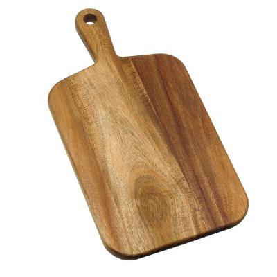 China Large Sustainable Premium Bamboo Wood Pizza Skin Paddle Cutting Board for sale