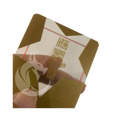 China Wholesale High Quality Transparent Contactless Clear Business PVC VIP Chip Card for sale