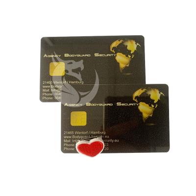 China Waterproof / Silkprinting Gold Surface NFC Smart IC Card Chip Smart Prepaid Payment Card Waterproof Business Card for sale