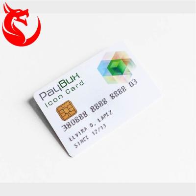 China Plastic Chip Smart Business Pvc Card Chip Contact Smart IC Card PVC One Size Waterproof/Waterproof Credit for sale