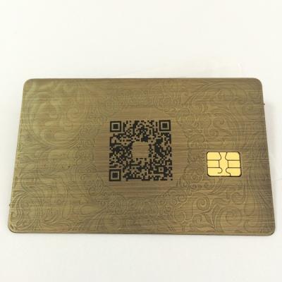 China Europe Fashion Stainless Steel Business Card Luxury Anodized Metal Qr Cards for sale