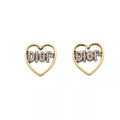 China Madame Earrings Tide Brand high-end high-end personality classic temperament retro wild letter earrings for sale