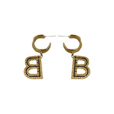 China High Quallity New Simple Letter Earrings Fashion Temperament Senior Women's Earrings for sale