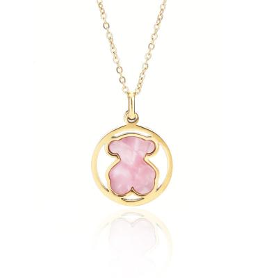 China Trend New Fashion Bear CLASSIC Cute Personality Ladies Soft Necklace for sale