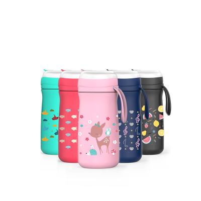 China Sustainable Bpa Free Production New Tritan / Stainless Steel Kids Sippy Water Bottle for sale