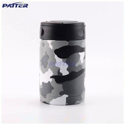 China Custom Paint High Quaily Logo Double Wall Vacuum Flask Insulated Stainless Steel Food Jar for sale