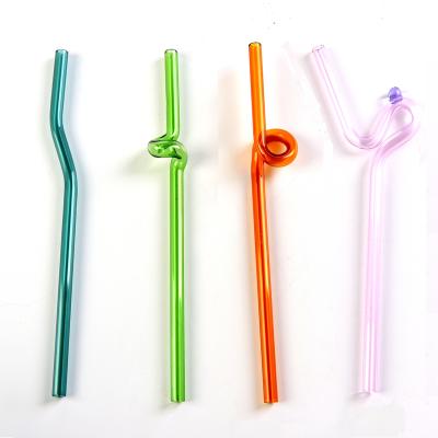 China Reusable Straw Art Glass Straw from China Colorfatrul for sale