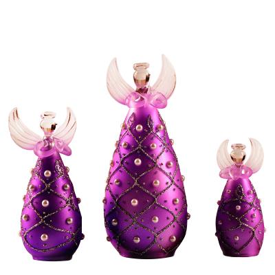 China Europe Angel Shape Purple Prayer Glass With Pearl for sale