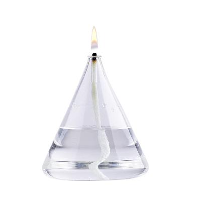 China Other Wholesale Luxury Blown Oil Lamp Hand Cone Star Shaped Glass Oil Table Lamp for sale