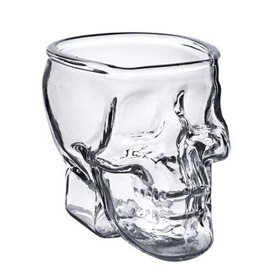 China Creative Bar Mug Europe Party Skull Halloween Party Whiskey Wine Beer Cocktail Glass Cool Crystal Mug for sale